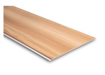 Placa de Cielorraso de PVC Simil Madera Marrón Claro 5mm x 3,95m Maropor