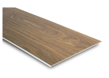 Placa de Cielorraso de PVC Simil Madera Marrón Oscuro 5mm x 3,95m Maropor