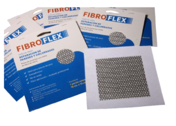 Parche para Reparación de Paredes y Cielorrasos 20cm x 20cm FibroFlex